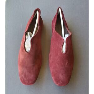 Burgundy Retro shoes/booties by Coldwater Creek, size 8.5, ship free, deadstock